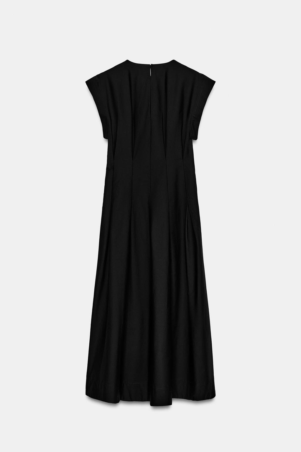 ПЛАТЬЕ ИЗ ПОПЛИНА СО СКЛАДКАМИ — коллекция «ZW»