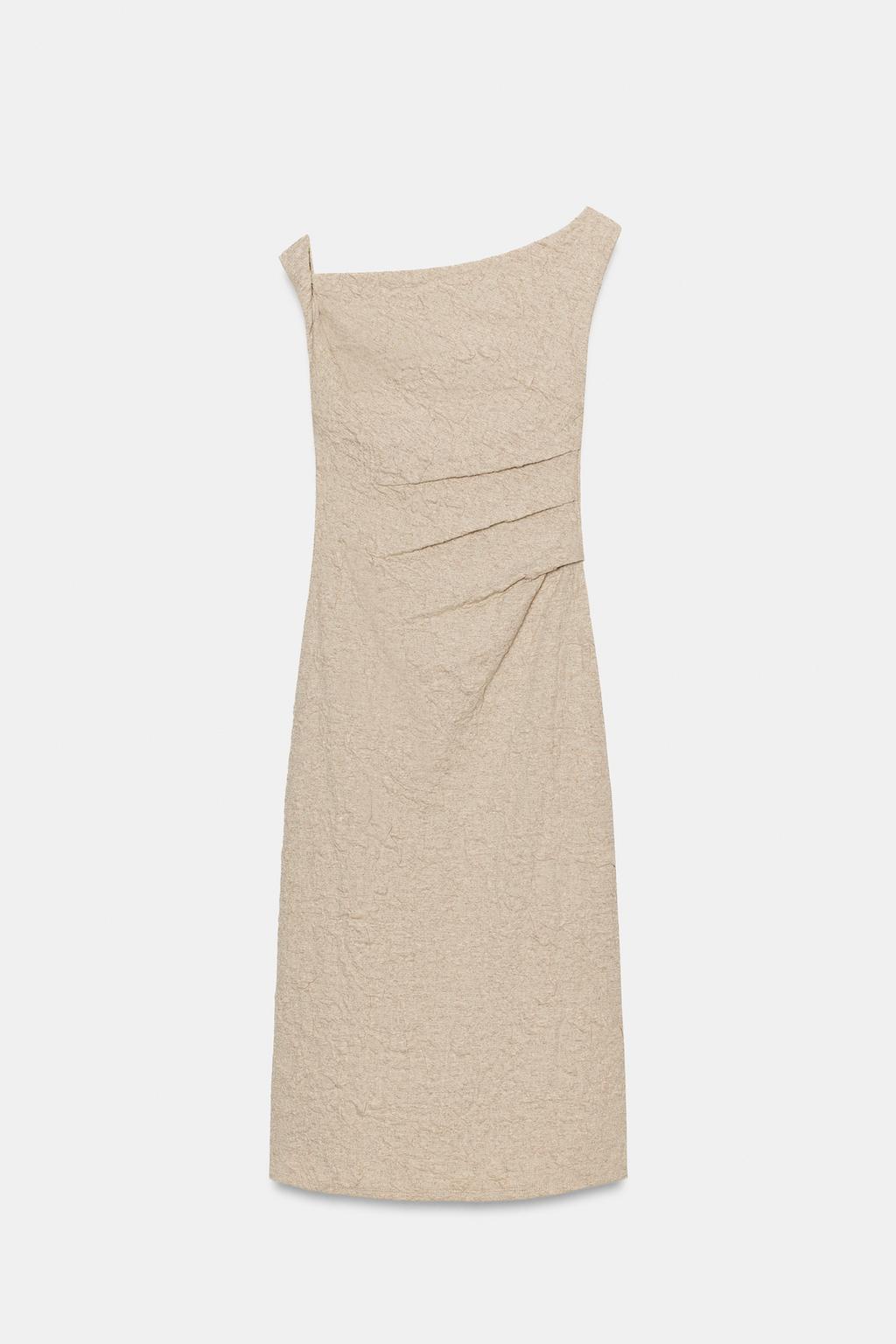 ЖАККАРДОВОЕ ПЛАТЬЕ СО СКЛАДКАМИ