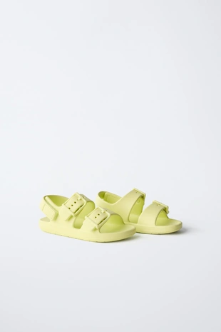 Резиновые сандалии с пряжками- Заказать в России