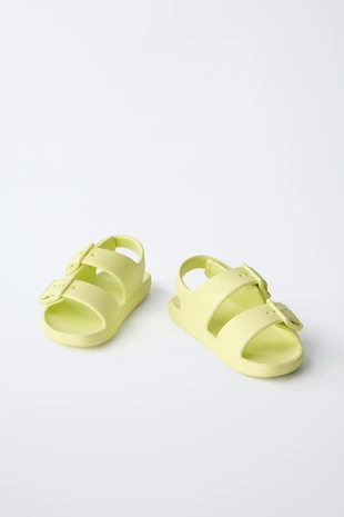 Резиновые сандалии с пряжками- Заказать в России