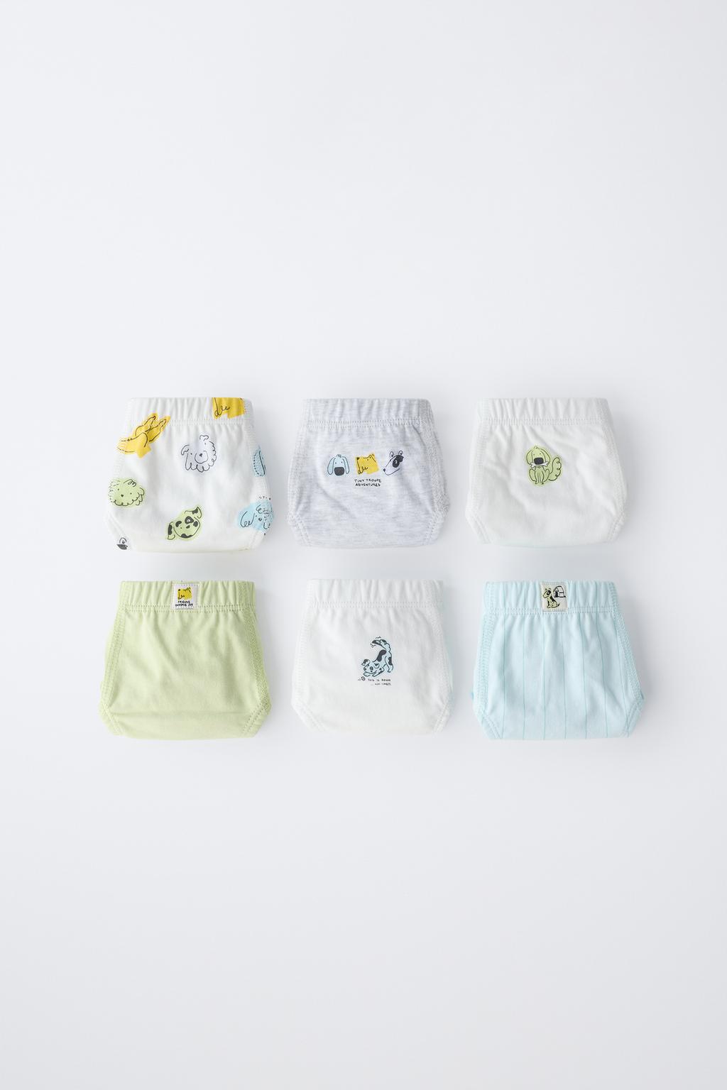 1,5-6 ЛЕТ/НАБОР ИЗ 6 ТРУСОВ С СОБАКАМИ