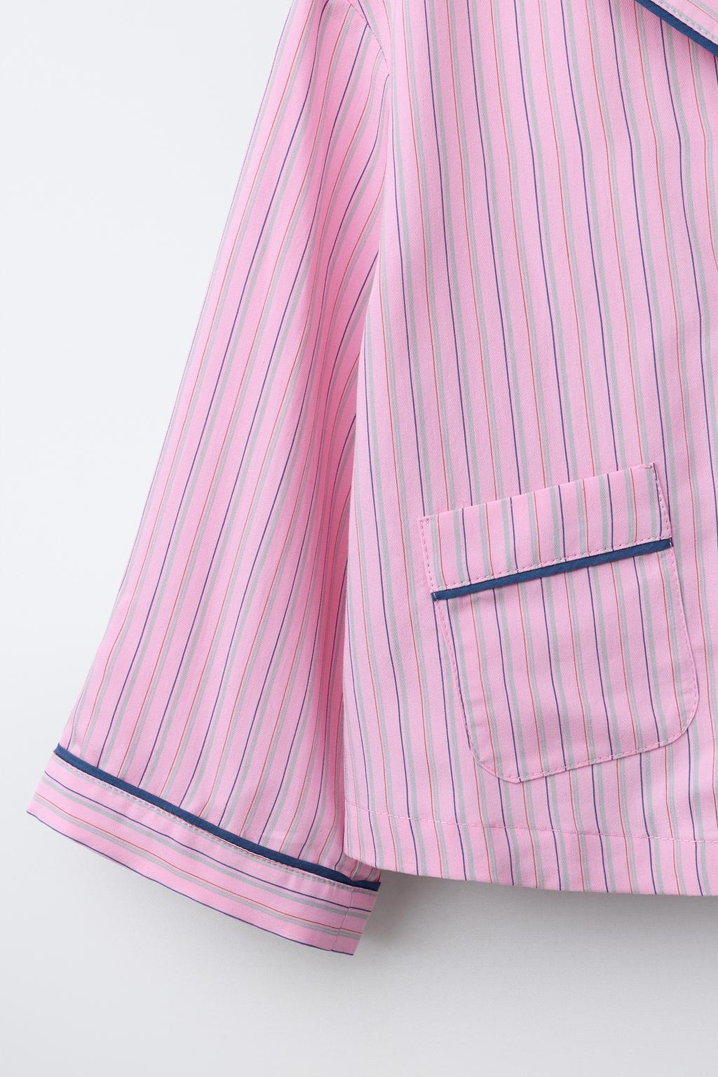 РУБАШКА С ПРИНТОМ В ПОЛОСКУ