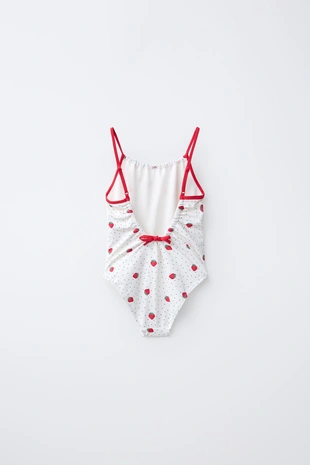 6-14 лет/купальник с принтом «клубника»- Заказать в России