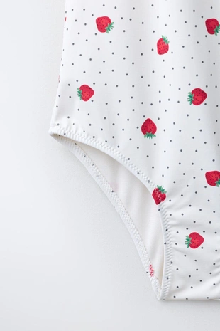 6-14 лет/купальник с принтом «клубника»- Заказать в России