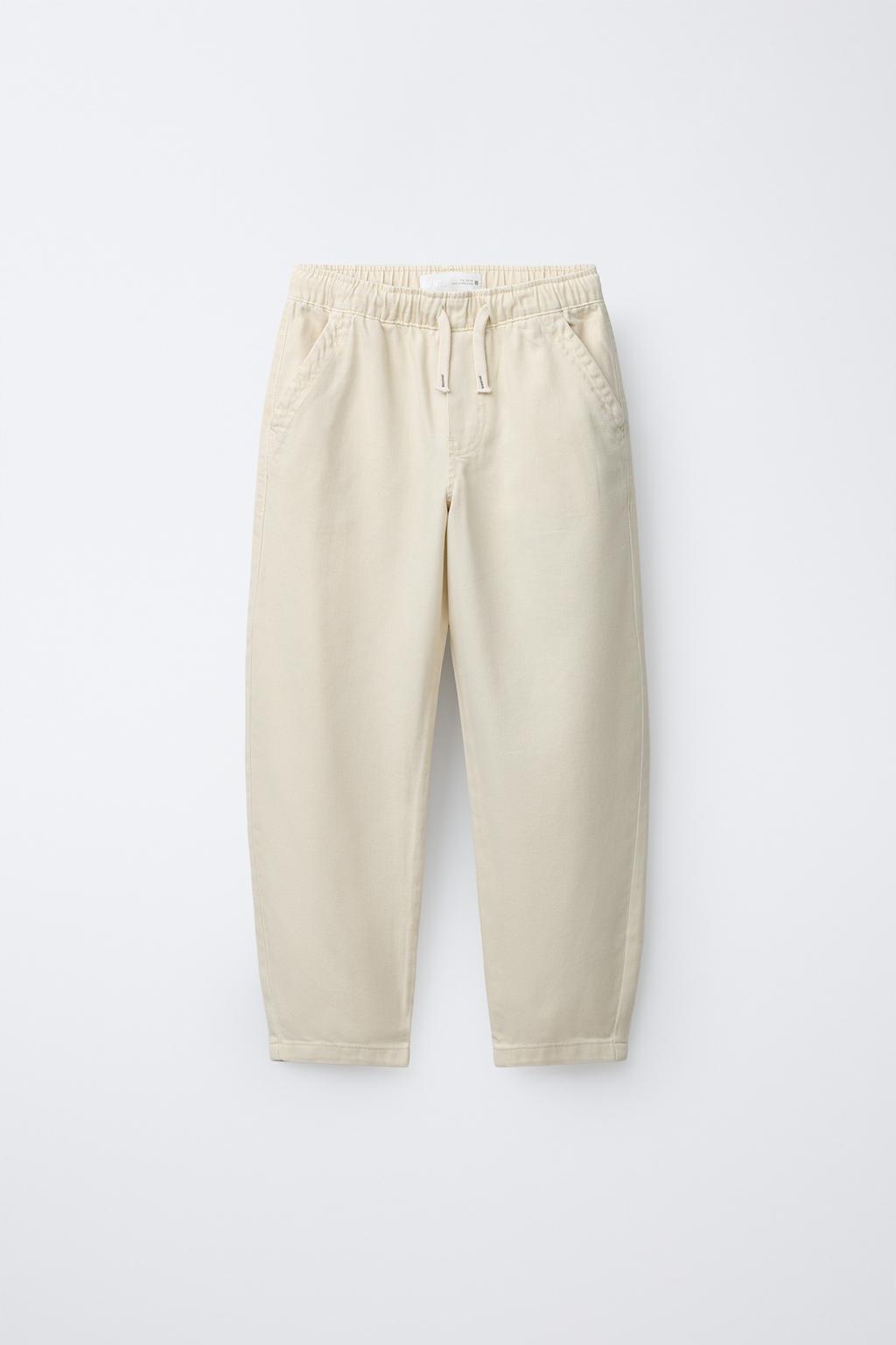 ПРЯМЫЕ СВОБОДНЫЕ БРЮКИ ИЗ САРЖИ