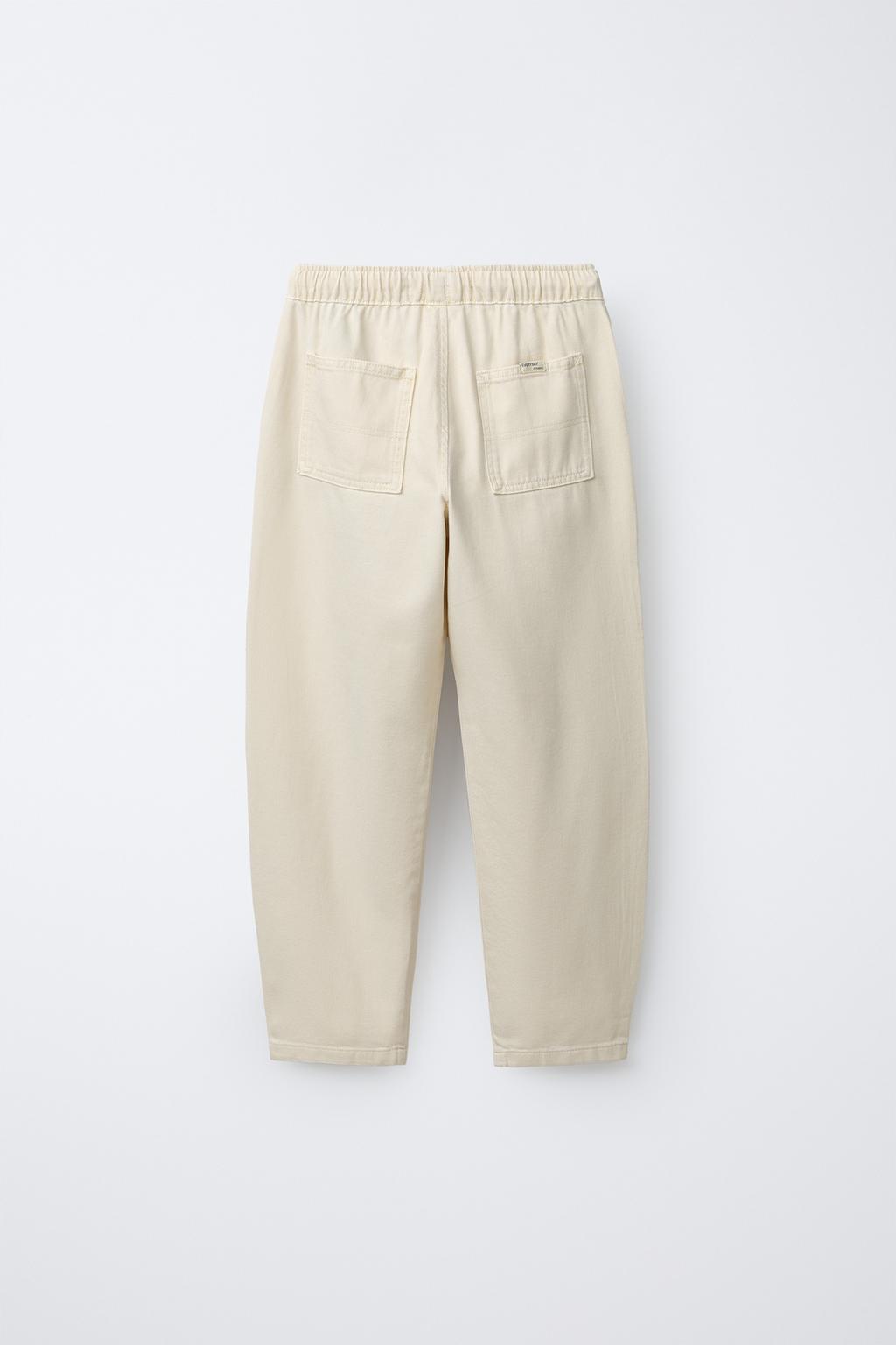 ПРЯМЫЕ СВОБОДНЫЕ БРЮКИ ИЗ САРЖИ