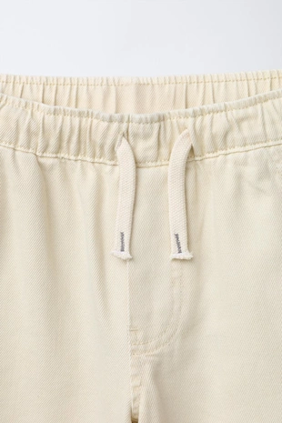 Прямые свободные брюки из саржи- Заказать в России