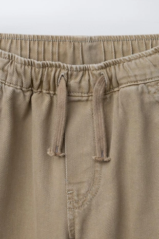 Прямые свободные брюки из саржи- Заказать в России