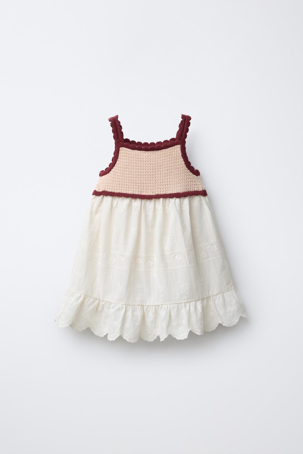 КОМБИНИРОВАННОЕ ТРИКОТАЖНОЕ ПЛАТЬЕ