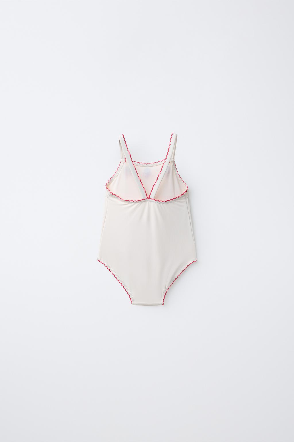 1-6 ЛЕТ/КУПАЛЬНИК С ВЫШИВКОЙ «КЛУБНИКА»