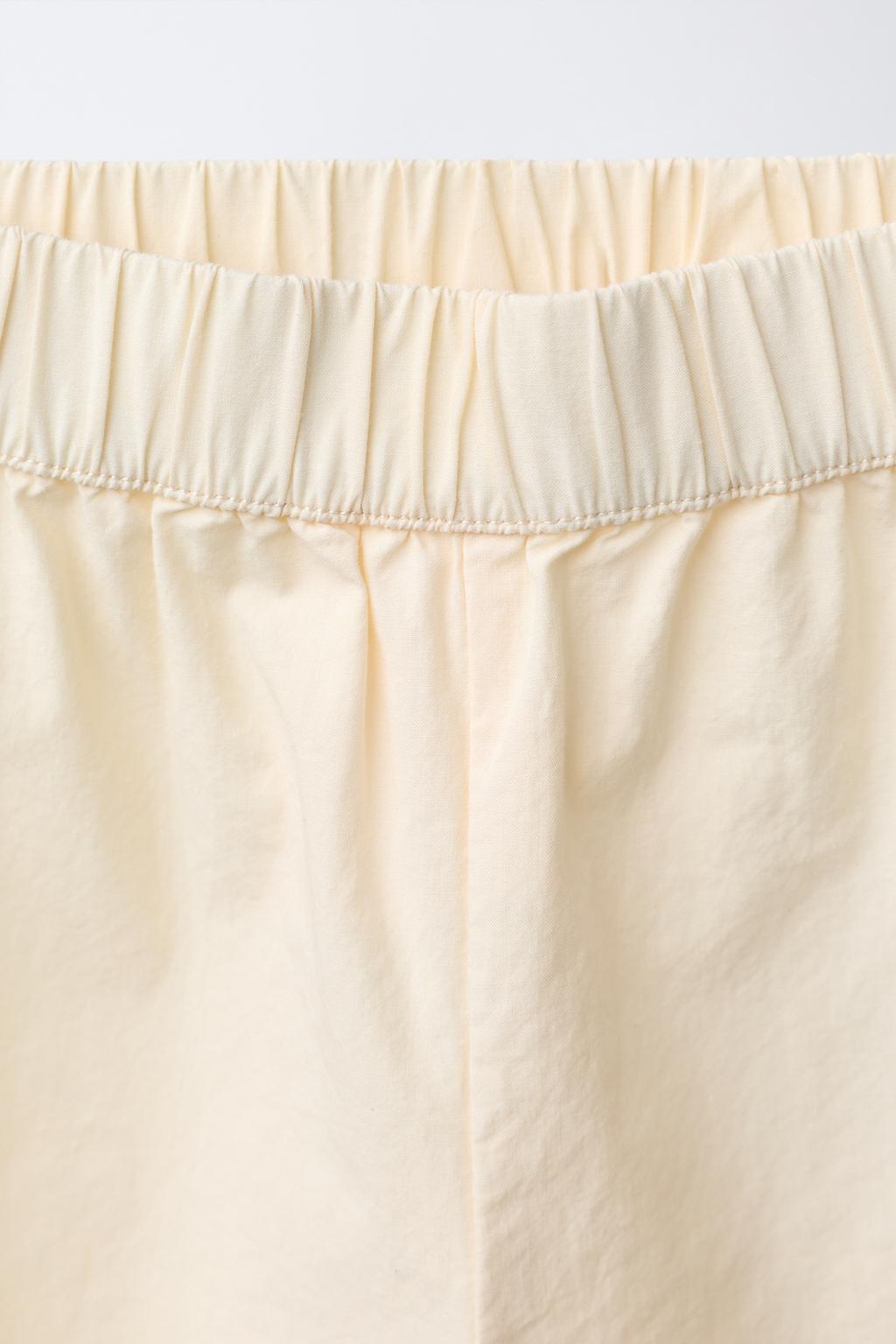 БРЮКИ-КЮЛОТЫ ИЗ ПОПЛИНА