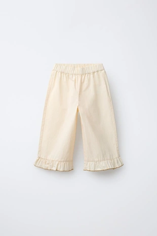 Брюки-кюлоты из поплина- Заказать в России