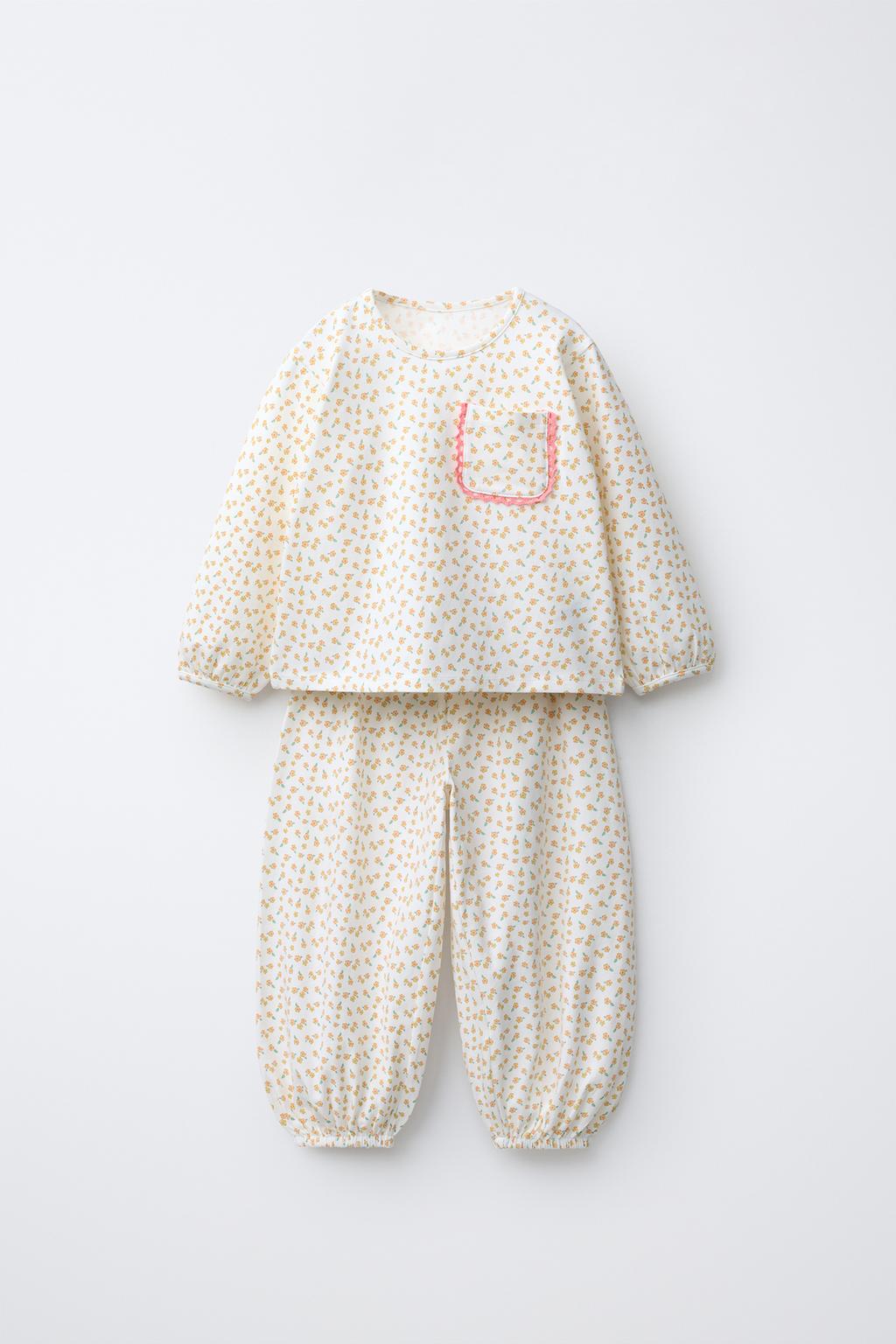 1,5–6 ЛЕТ/ ПИЖАМА «БОМБАШКИ» С ЦВЕТОЧНЫМ ПРИНТОМ