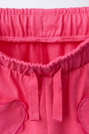 Шорты-бермуды «сердце» с волнистым краем- Заказать в России