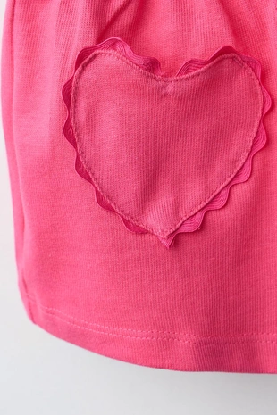 Шорты-бермуды «сердце» с волнистым краем- Заказать в России