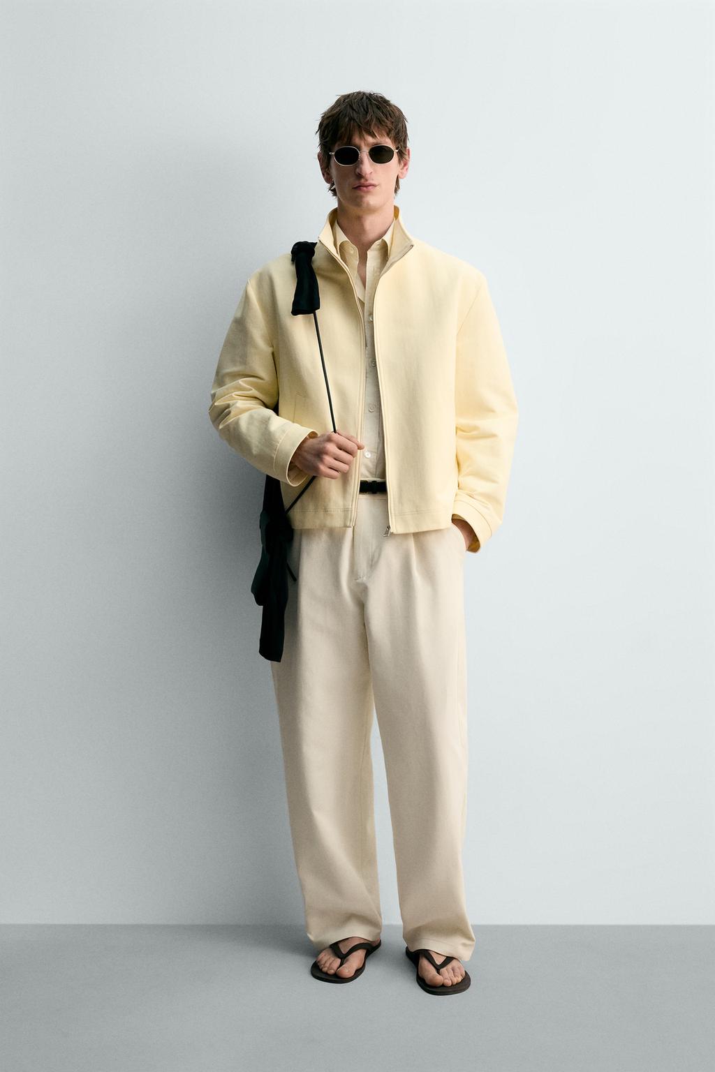 БРЮКИ ПРЯМОГО КРОЯ СО СКЛАДКАМИ - лимитированная серия