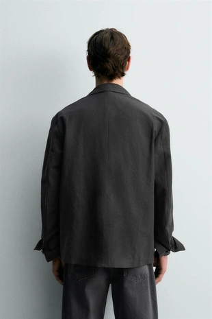 Двубортный блейзер из льна и хлопка лимитированная серия- Заказать в России