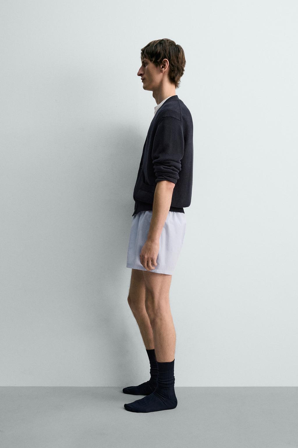 НАБОР ИЗ 2 КОМБИНИРОВАННЫХ ТРУСОВ-БОКСЕРОВ ИЗ ПОПЛИНА - лимитированная серия