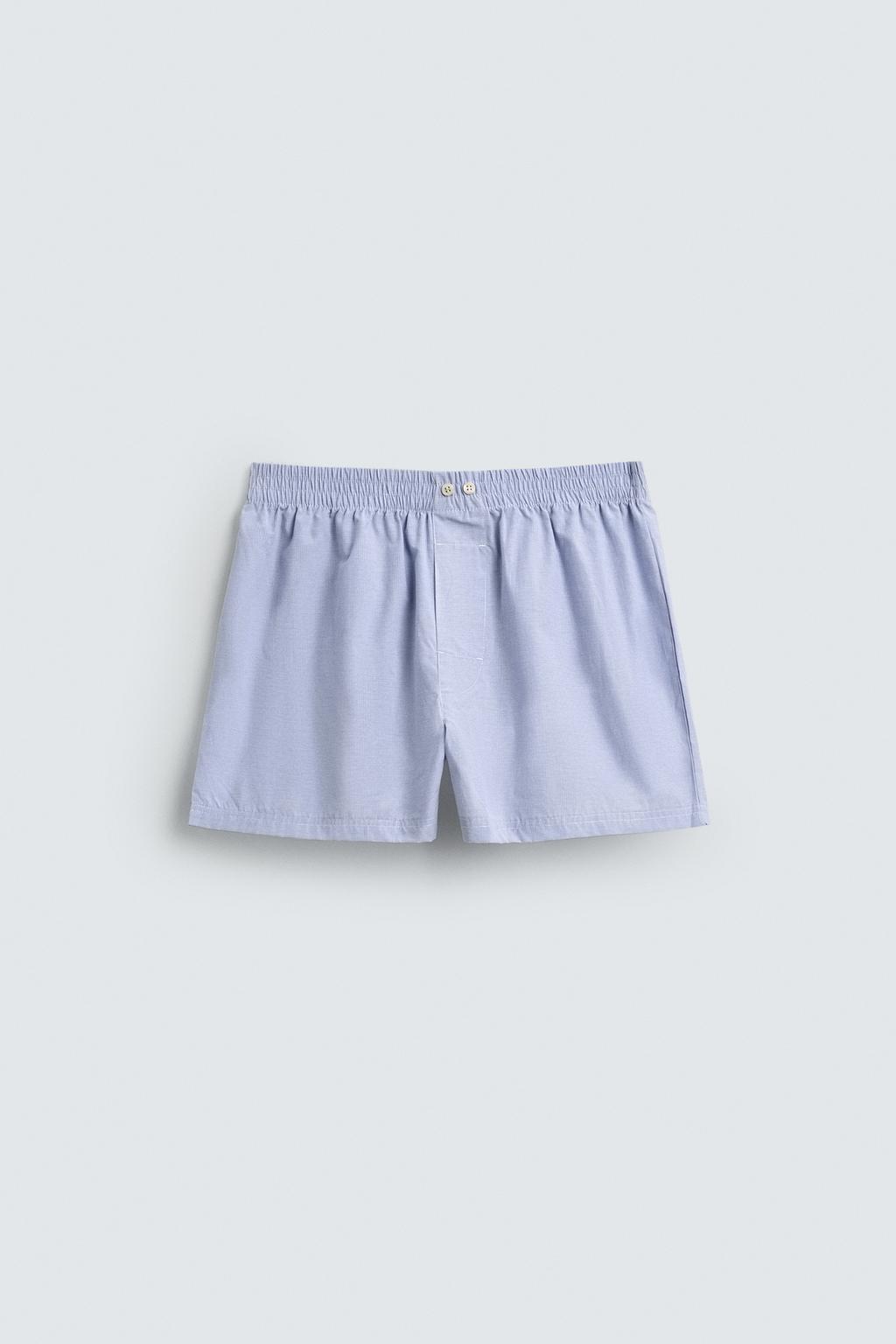 НАБОР ИЗ 2 КОМБИНИРОВАННЫХ ТРУСОВ-БОКСЕРОВ ИЗ ПОПЛИНА - лимитированная серия