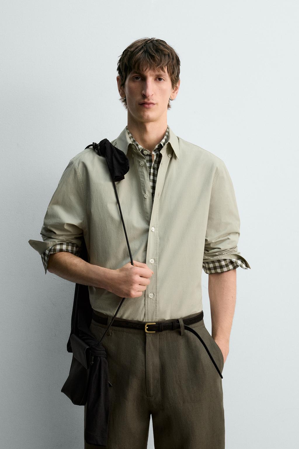 РУБАШКА КЛАССИЧЕСКОГО КРОЯ ИЗ ПОПЛИНА — лимитированная серия