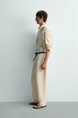 Рубашка из поплина  с регулярной посадкой- Заказать в России