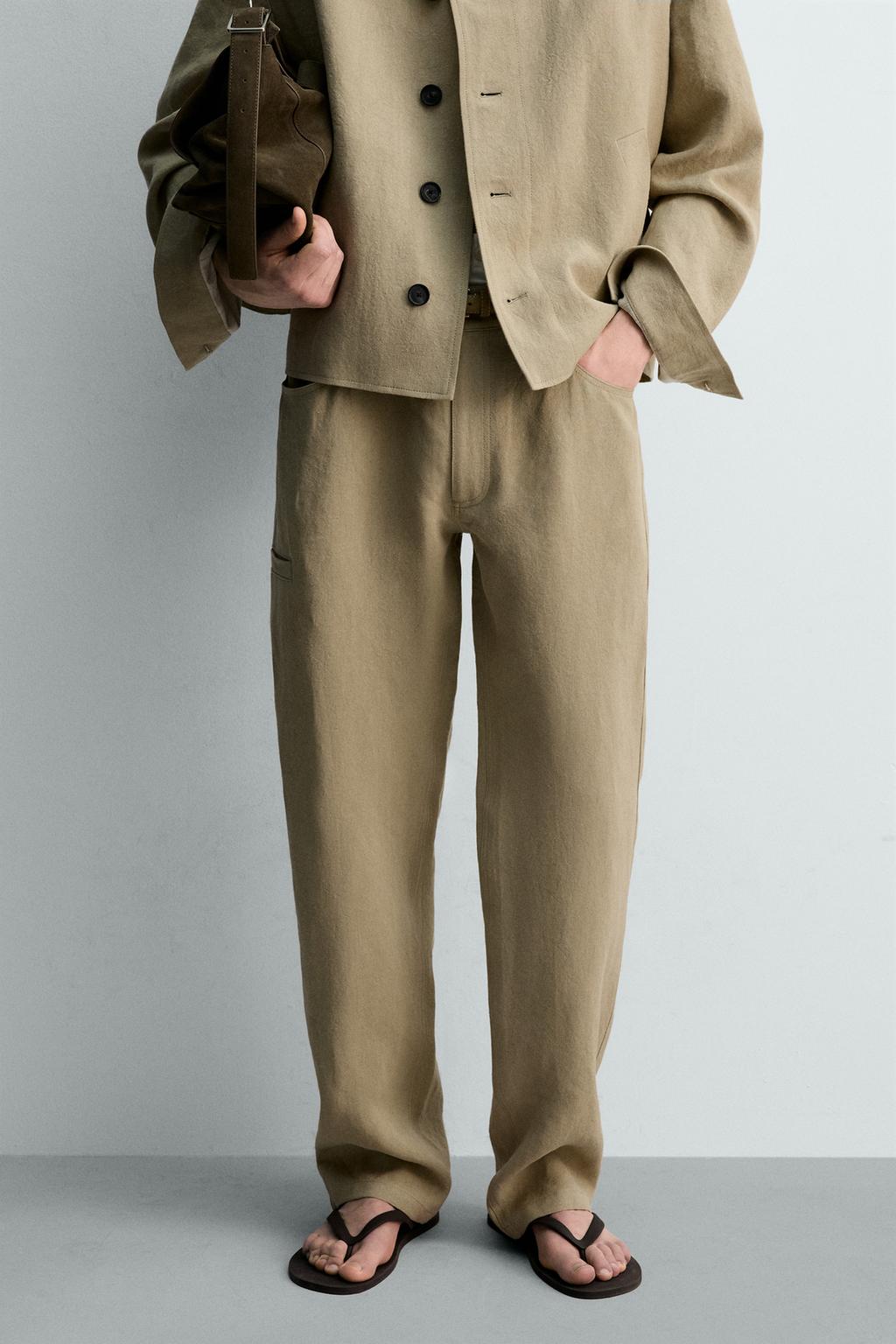 БРЮКИ баллон ИЗ 100% ЛЬНА - лимитированная серия