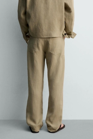 Брюки баллон из 100% льна - лимитированная серия- Заказать в России