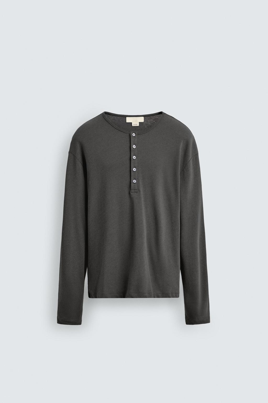 Лонгслив из хлопка и льна — лимитированная серия