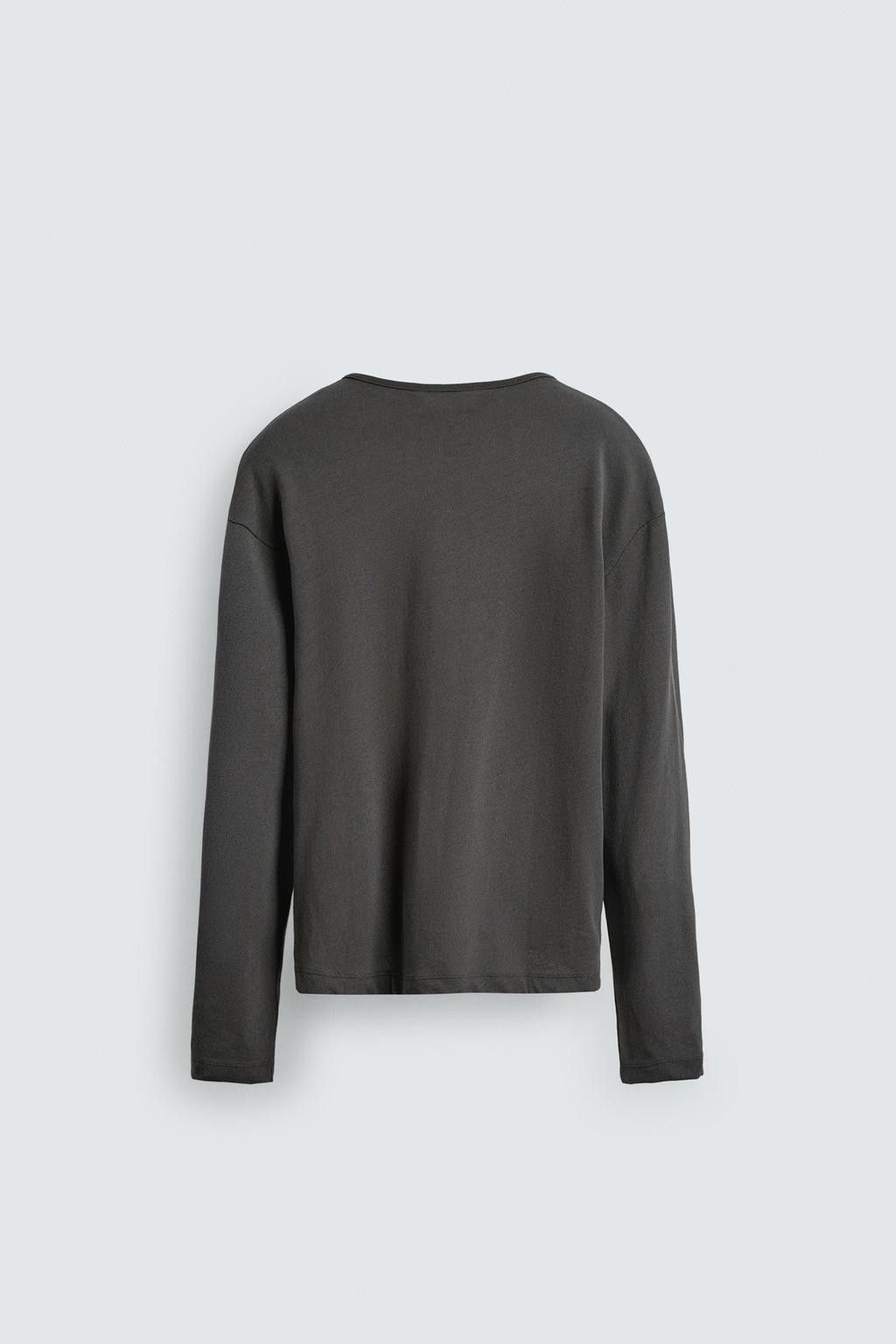 Лонгслив из хлопка и льна — лимитированная серия