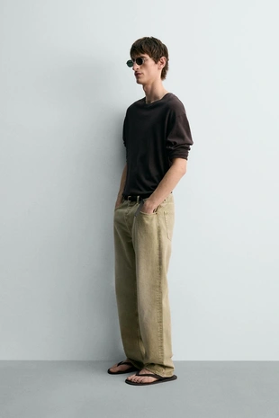 Футболка из хлопка и льна- Заказать в России