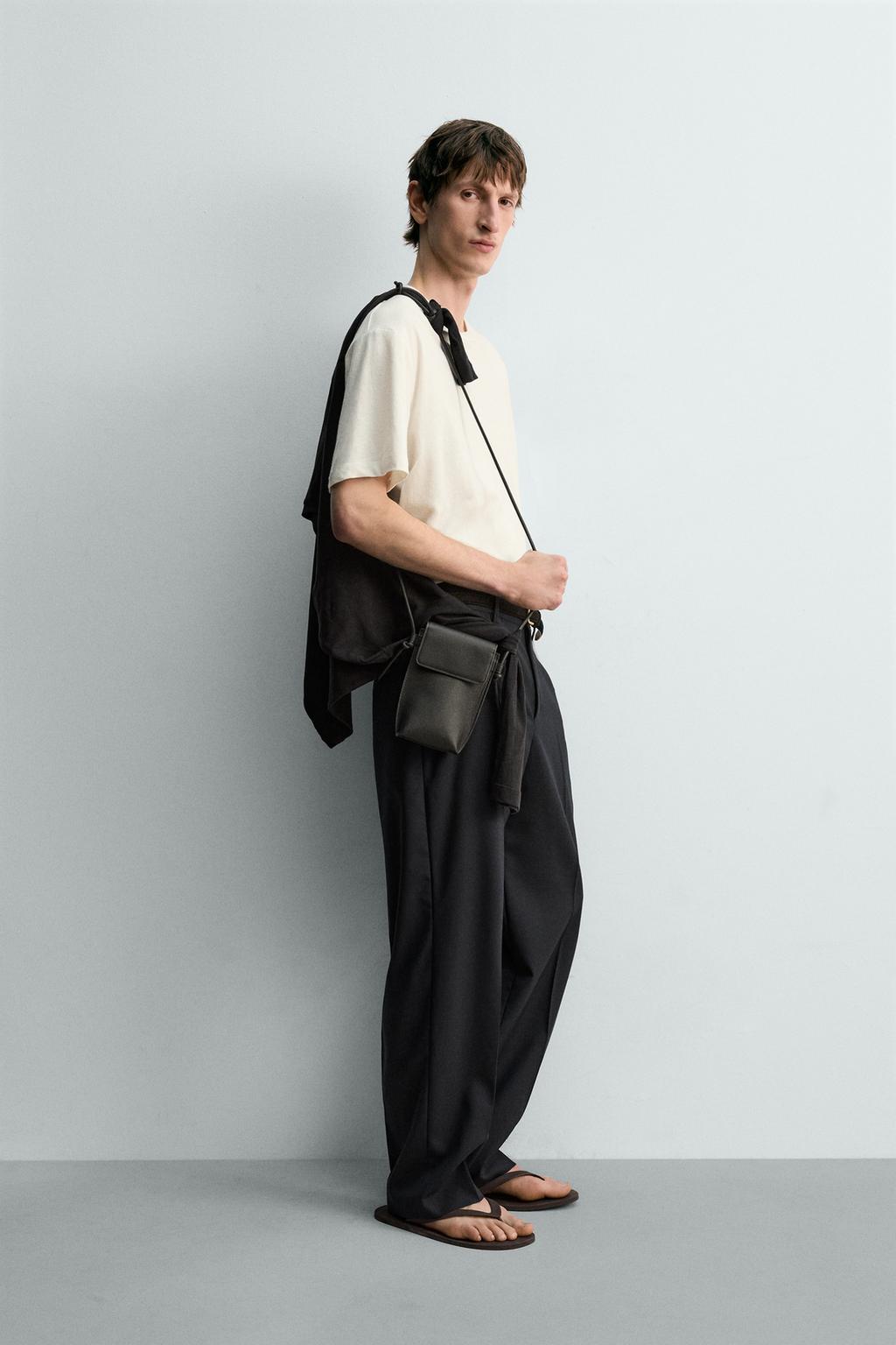 ФУТБОЛКА СВОБОДНОГО КРОЯ ИЗ ХЛОПКА И ЛЬНА