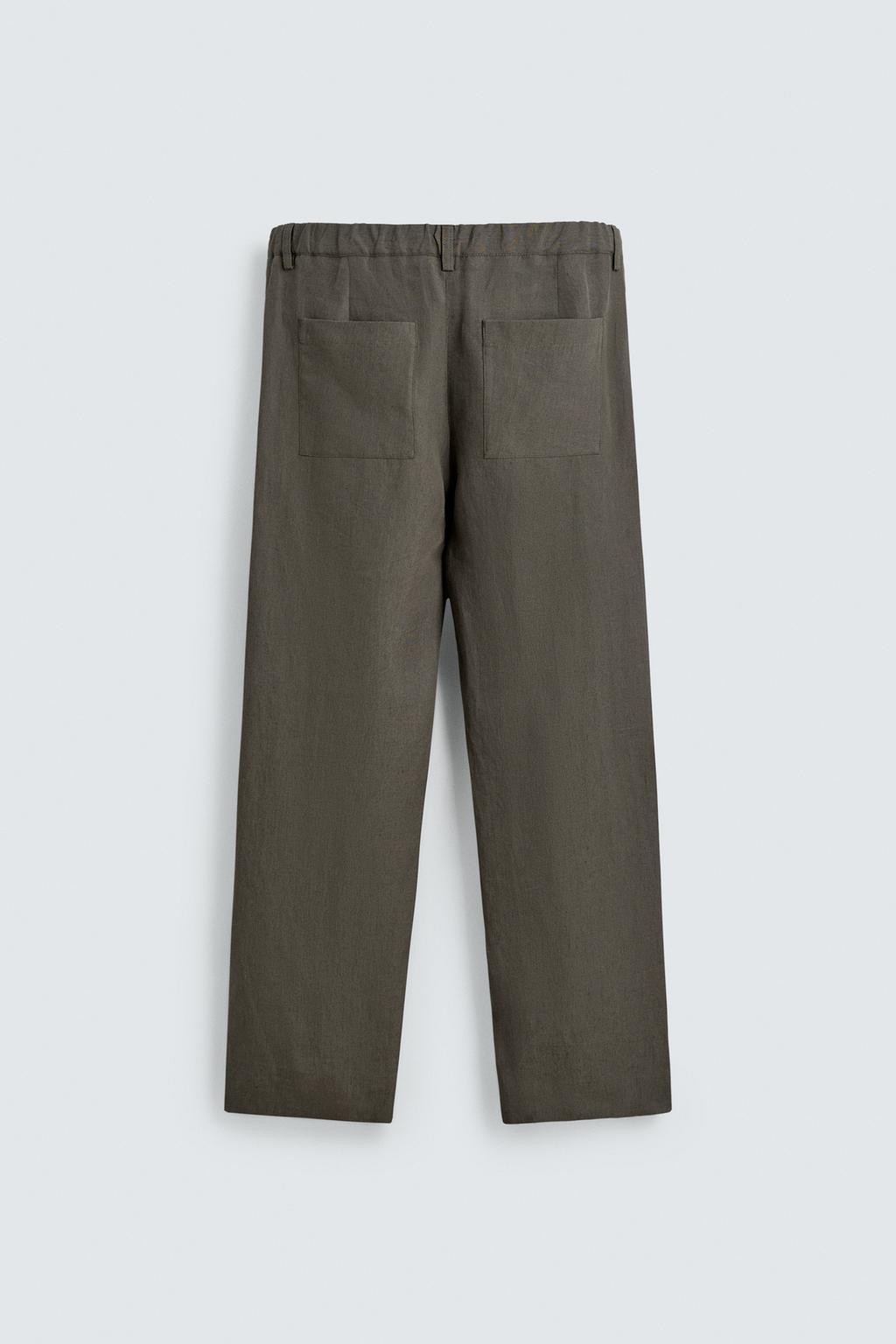 БРЮКИ ПРЯМОГО КРОЯ ИЗ 100% ЛЬНА лимитированная серия