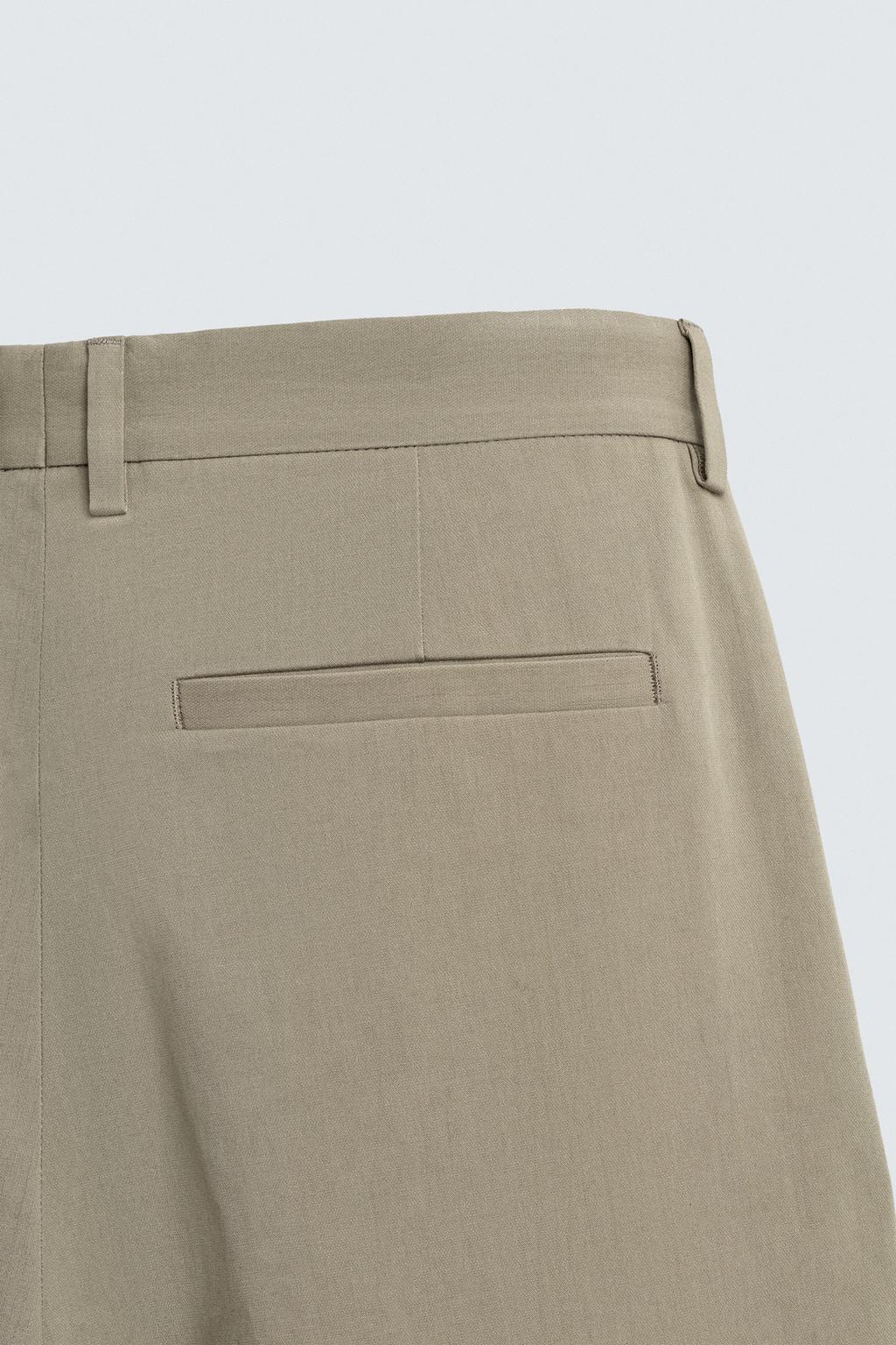 БРЮКИ ПРЯМОГО КРОЯ СО СКЛАДКАМИ - лимитированная серия