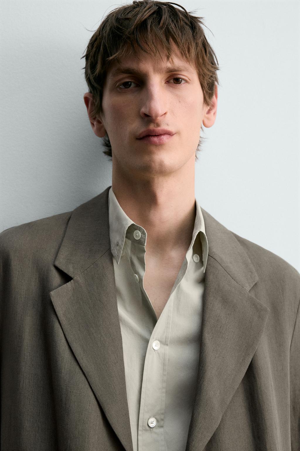 Пальто из 100% льна лимитированная серия