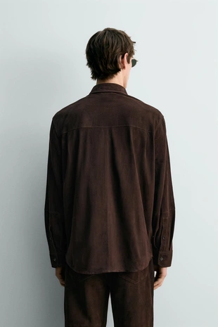 Рубашка из замши — лимитированная серия- Заказать в России