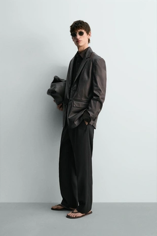 Кожаный блейзер - лимитированная серия- Заказать в России