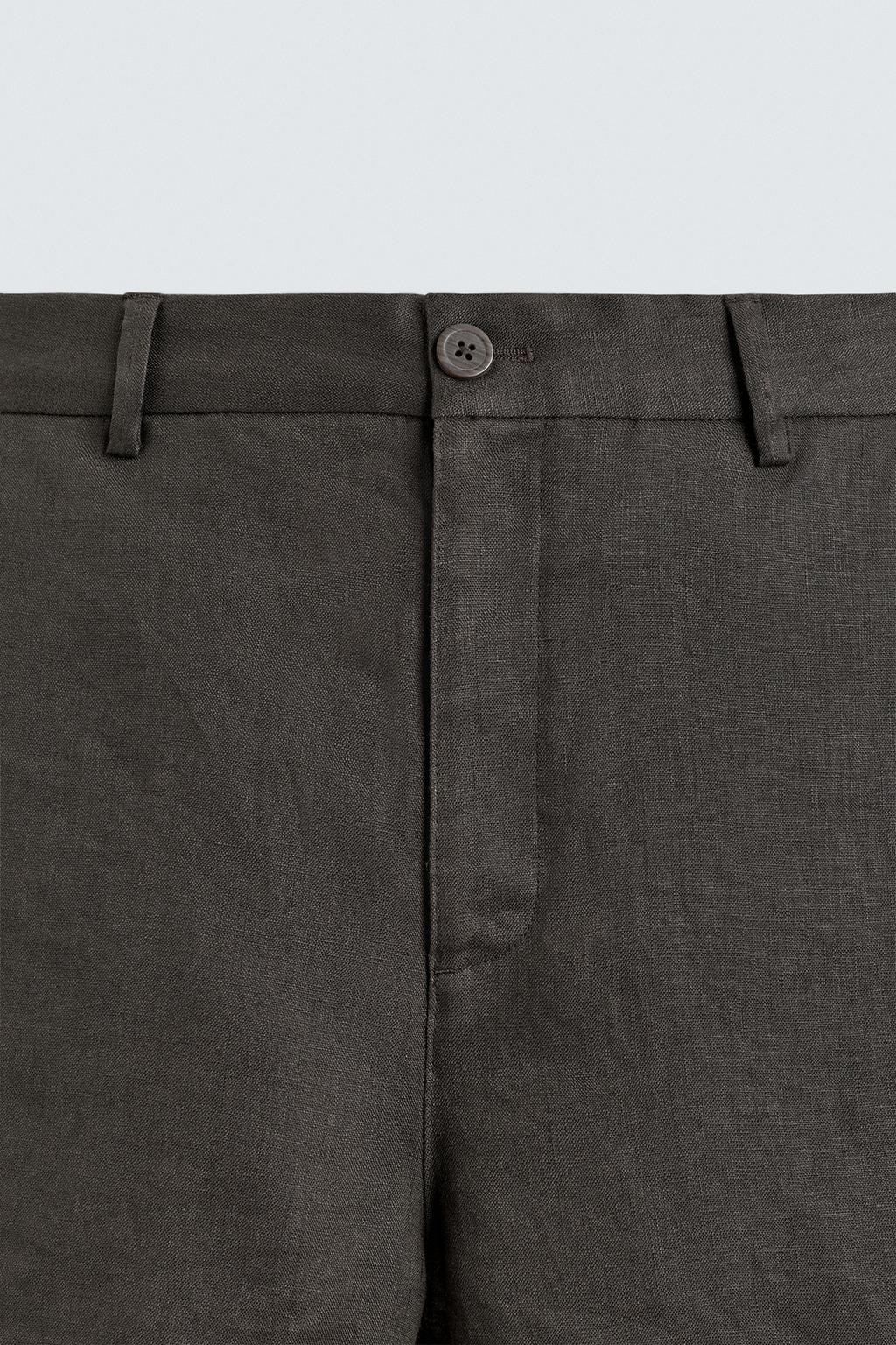 БЕРМУДЫ ИЗ 100% ЛЬНА КЛАССИЧЕСКОГО КРОЯ