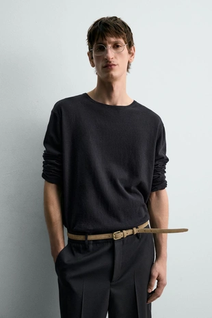 Кожаный ремень из замши - лимитированная серия