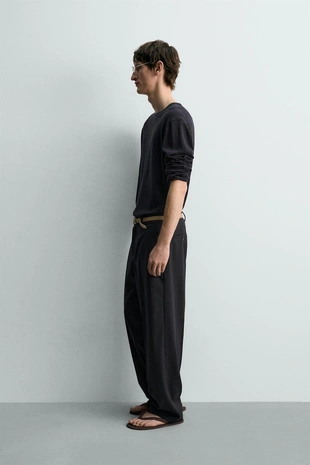 Легкий свитер из хлопка и льна лимитированная серия