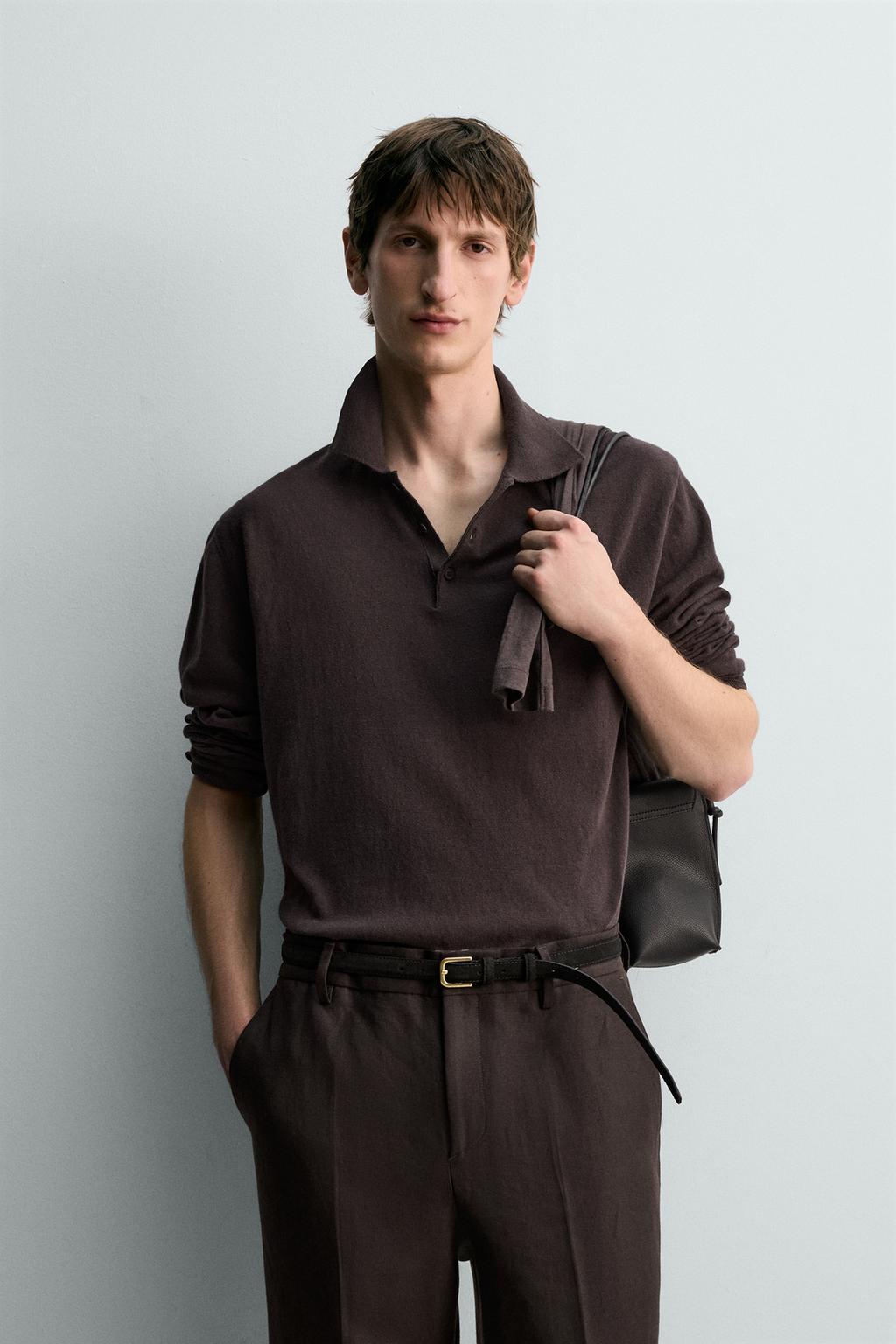 ТРИКОТАЖНОЕ ПОЛО ИЗ ХЛОПКА И ЛЬНА - лимитированная серия