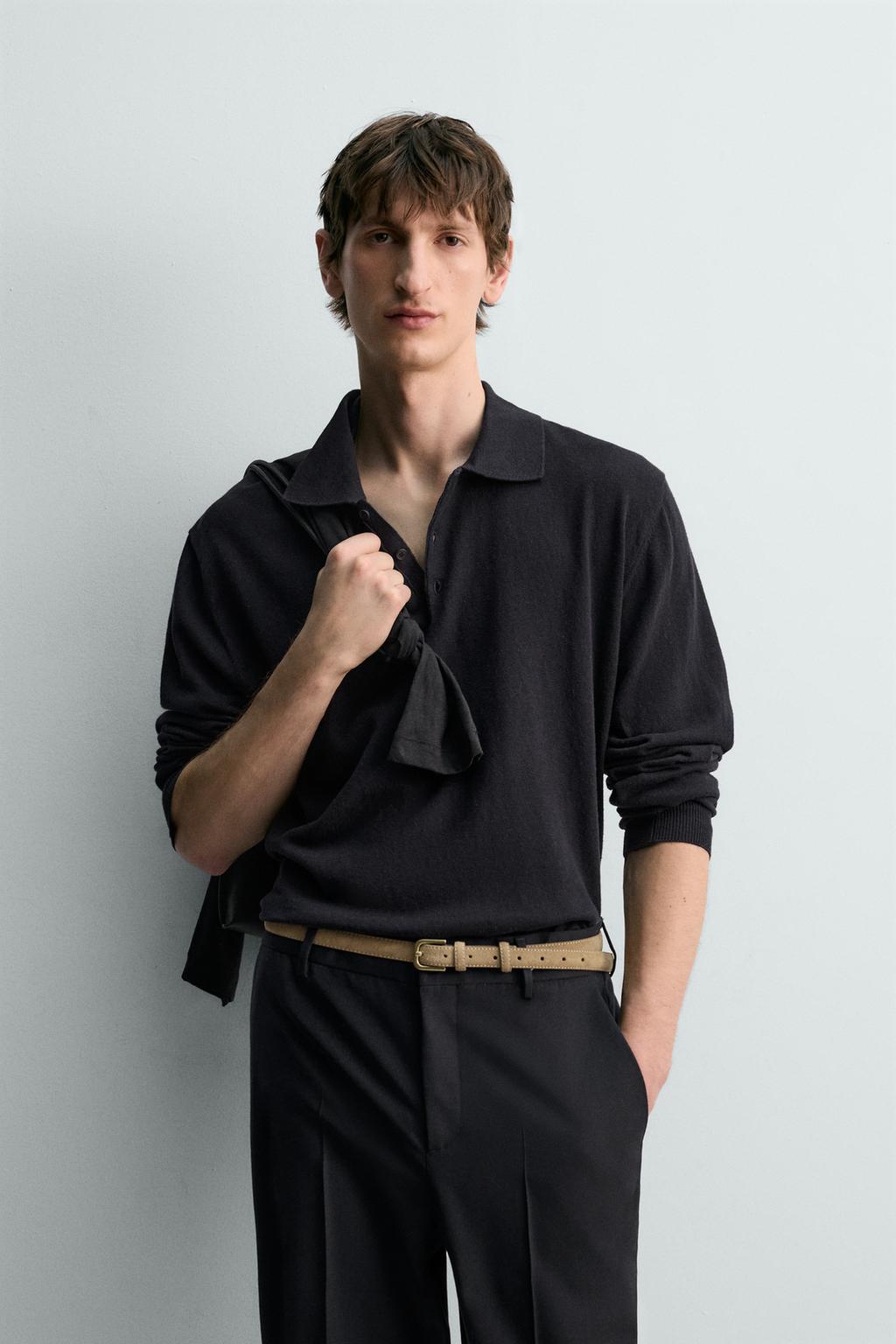 ТРИКОТАЖНОЕ ПОЛО ИЗ ХЛОПКА И ЛЬНА - лимитированная серия