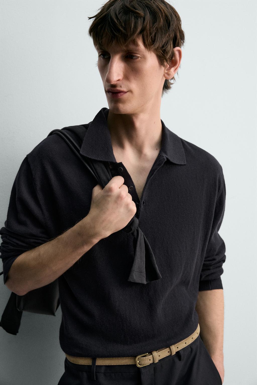 ТРИКОТАЖНОЕ ПОЛО ИЗ ХЛОПКА И ЛЬНА - лимитированная серия