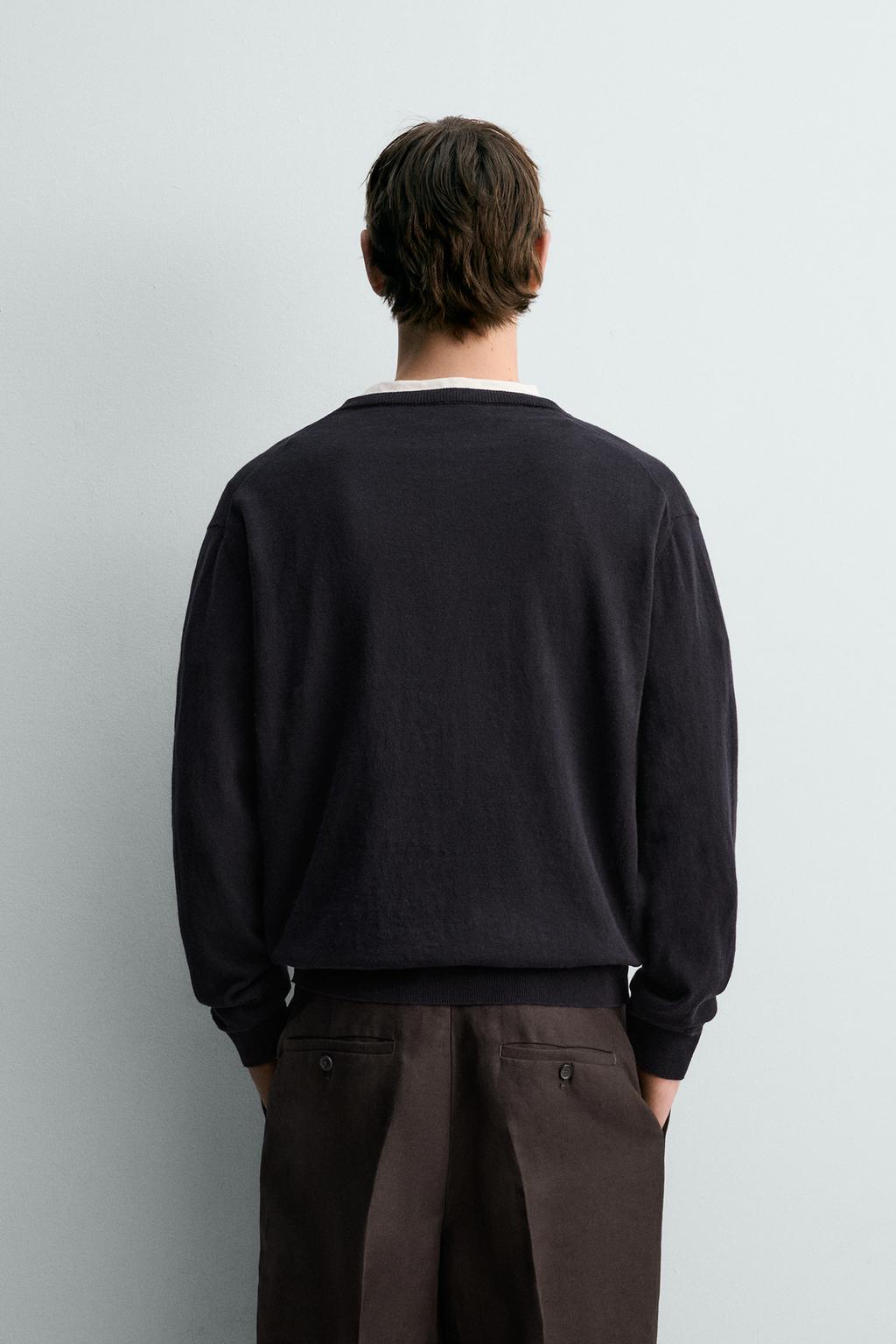 СВИТЕР ЛЕГКИЙ ИЗ ХЛОПКА И ЛЬНА ЛИМИТИРОВАННАЯ СЕРИЯ