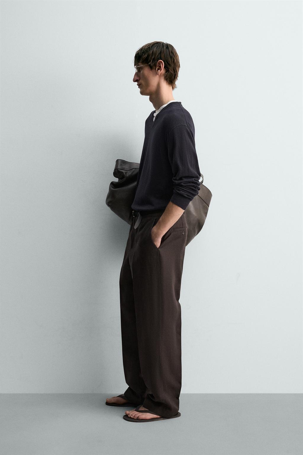 СВИТЕР ЛЕГКИЙ ИЗ ХЛОПКА И ЛЬНА ЛИМИТИРОВАННАЯ СЕРИЯ