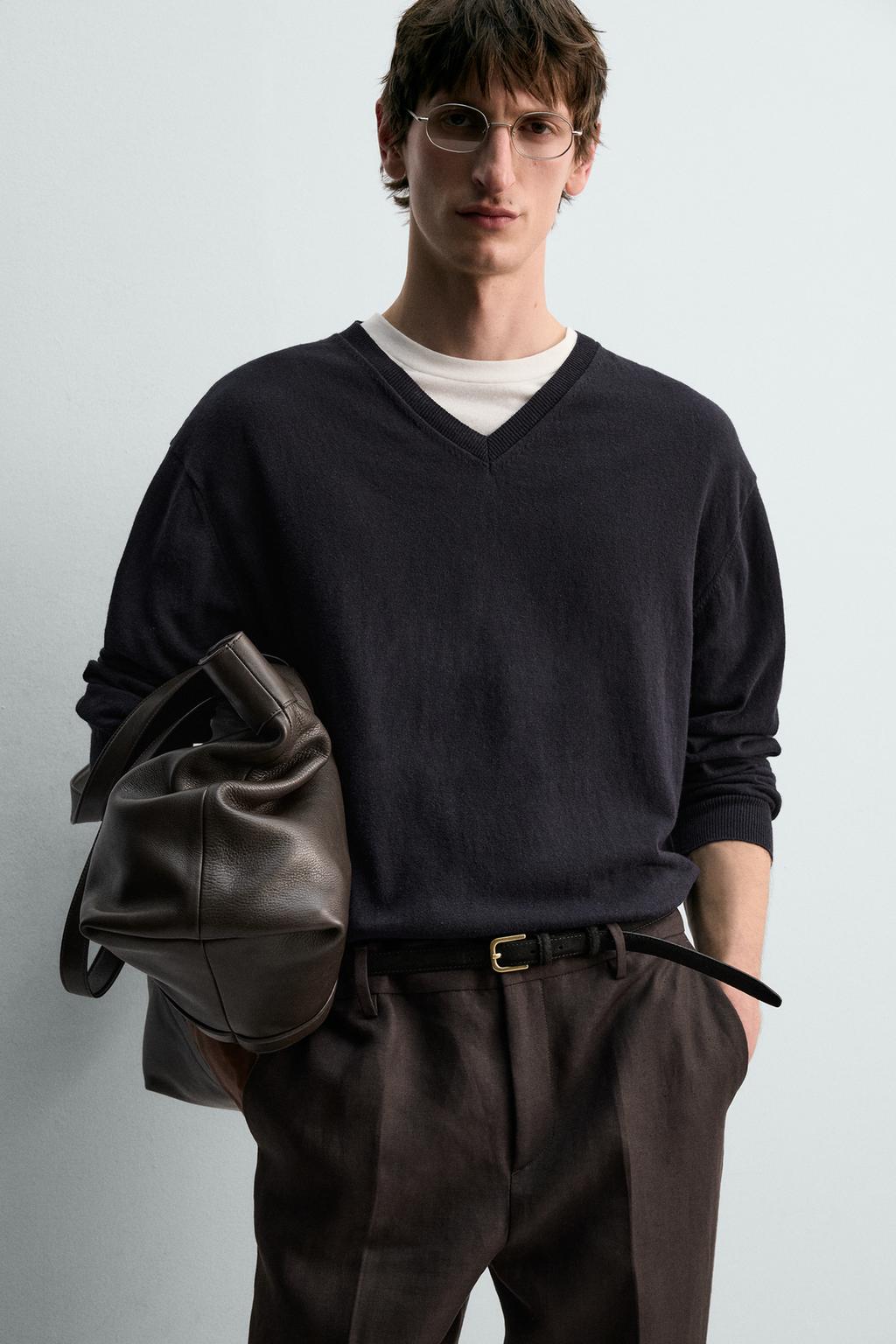 СВИТЕР ЛЕГКИЙ ИЗ ХЛОПКА И ЛЬНА ЛИМИТИРОВАННАЯ СЕРИЯ