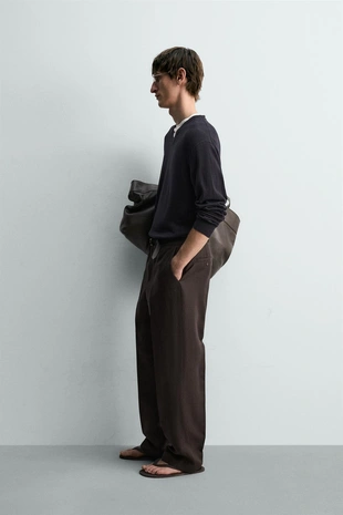 Свитер легкий из хлопка и льна лимитированная серия- Заказать в России