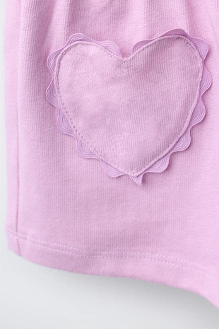 Шорты-бермуды с сердцем и волнистым краем- Заказать в России