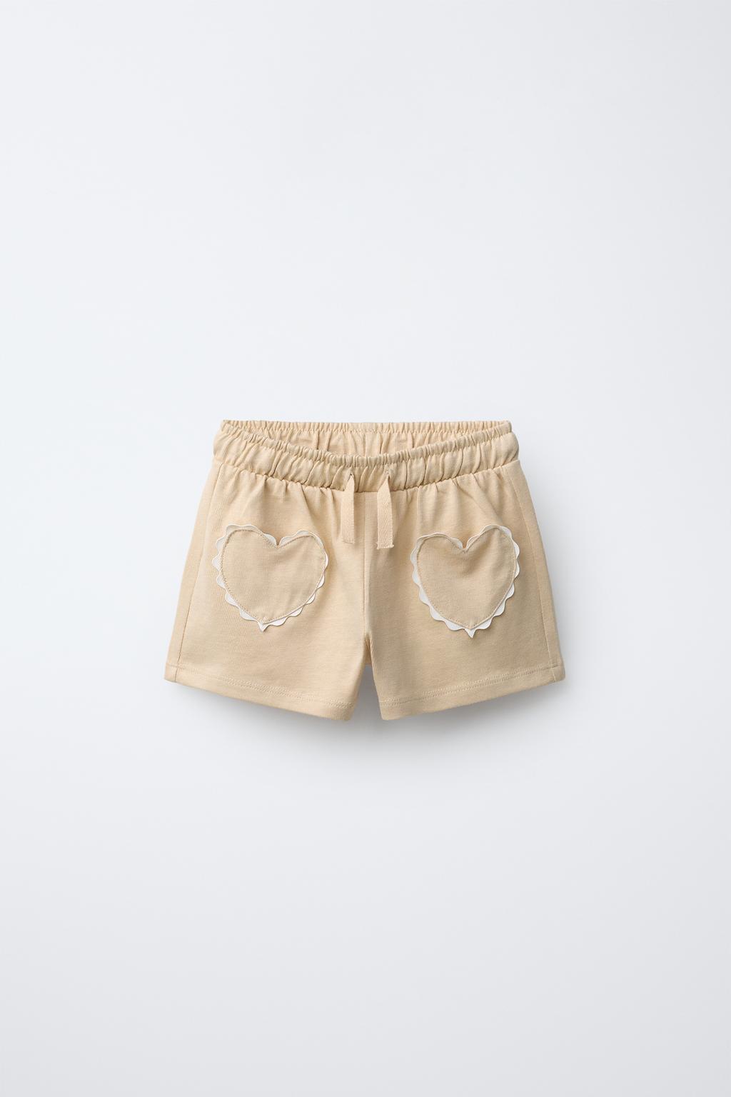 ШОРТЫ-БЕРМУДЫ «СЕРДЦЕ» С ВОЛНИСТЫМ КРАЕМ