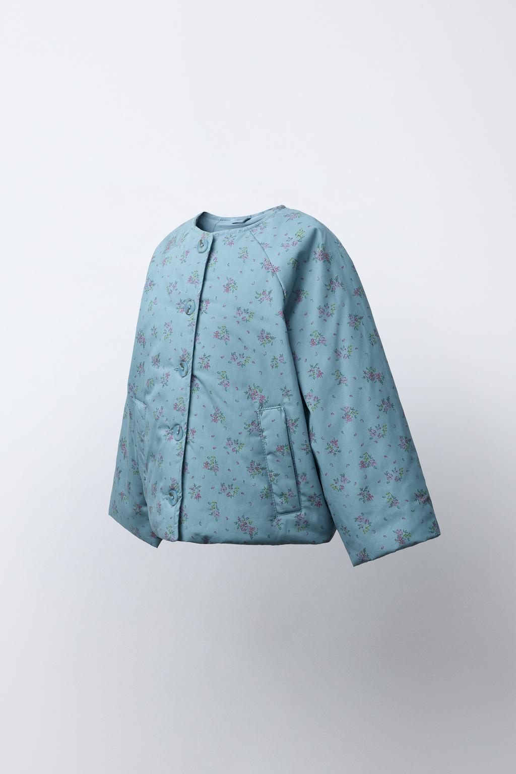 ЖАКЕТ С ЦВЕТОЧНЫМ ПРИНТОМ