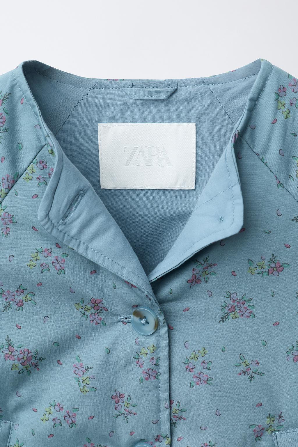 ЖАКЕТ С ЦВЕТОЧНЫМ ПРИНТОМ